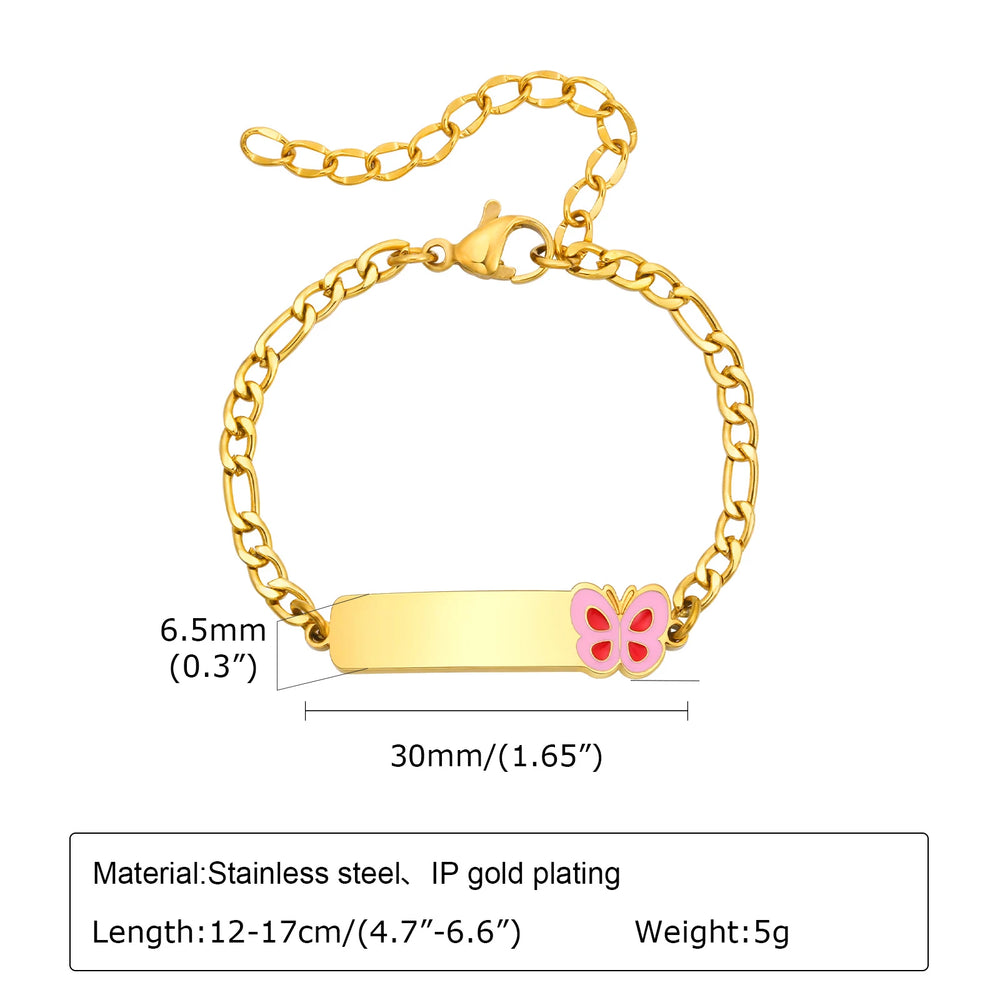 Custom Name Blessing Bracelet for Girls | Stainless Steel Personalized Gift alternate view