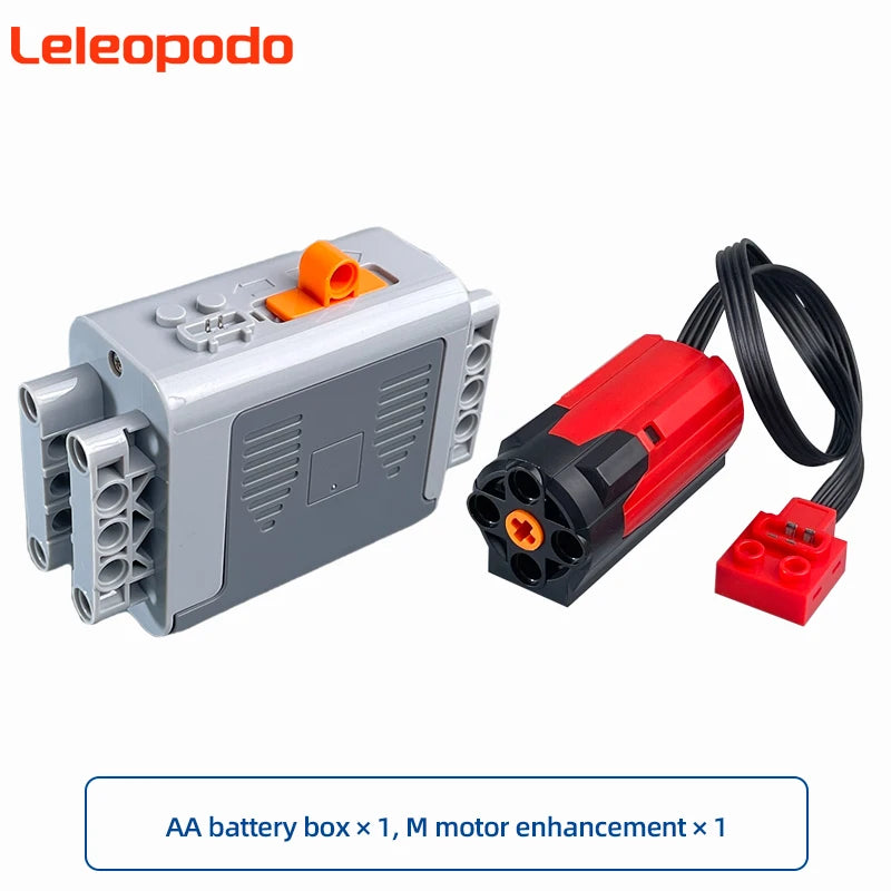 MOC Power Functions Enhanced Version M L XL Servo Red Motor Technical Part Building Block Toy Accessories Compatible with Brand