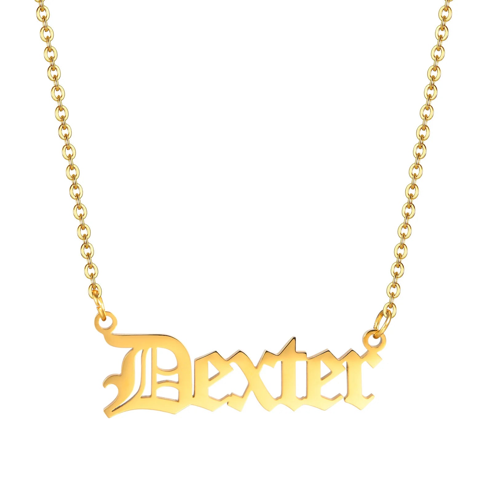 Personalized Name Necklace for Little Girl Boy | Stainless Steel Initial Customized G lifestyle view