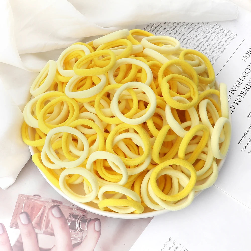 51 Colors Basic Elastic Hair Band for Girls 20/30/50PCS 4cm Simple Solid Color Headband detail view