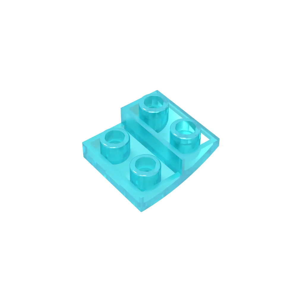 Gobricks GDS-1270 Slope, Curved 2 x 2 Inverted | Compatible with Lego 32803 Building Blo detail view