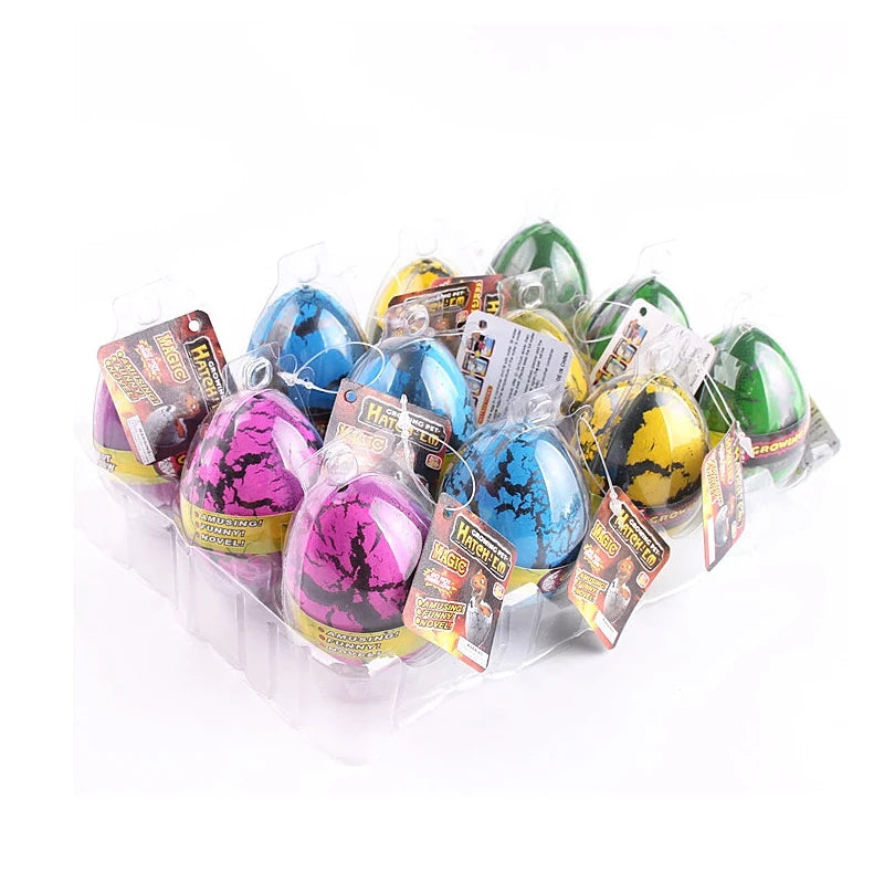4PCS Big Size Magic Crack & Hatching Dinosaur Eggs Water Grow Animal Novelty Educat additional angle