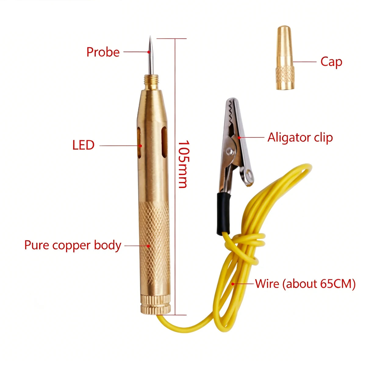 Car Current Detector Practical Test Pen Vehicle Fault Detection Tool Auto Repair Shop Maintenance Automotive Special Tools