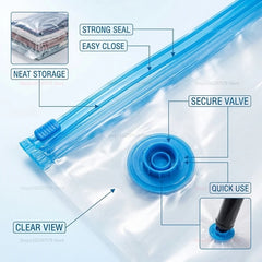Vacuum Storage Bags with Valve Foldable Compressed Organizer Space Saving Large Size alternate view