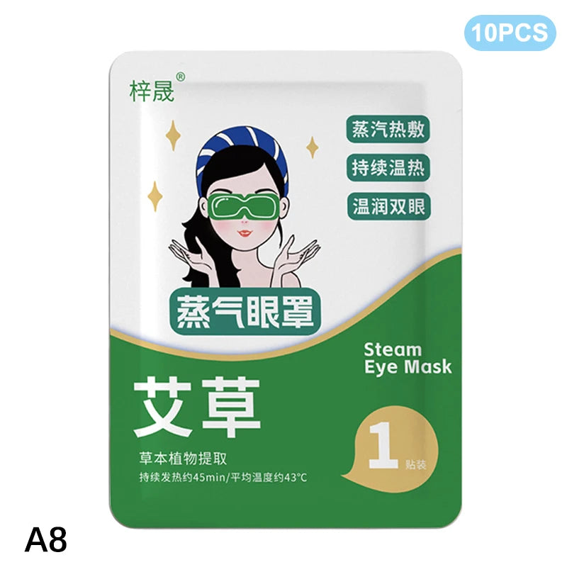 10Pcs Disposable Self-Heating Steam Eye Mask | Cartoon Sleep Aid & Eye Relaxation detail view