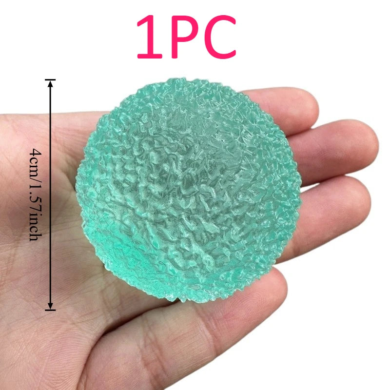 Ice Ball Maltose Squishy Toy | Blue Mochi Sensory Fidget for Stress Relief detail view