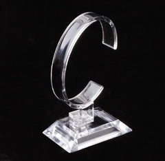 Transparent Watch Display Rack | C-Ring Counter Display for Bracelets