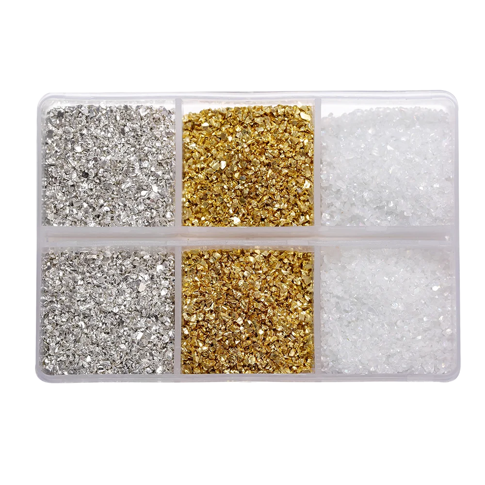 30g/Box Crushed Glass Stones Resin Filling Irregular Broken Stone for DIY Epoxy Res additional angle
