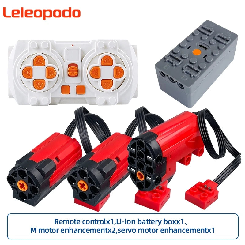 MOC Power Functions Enhanced Version M L XL Servo Red Motor Technical Part Building B alternate view