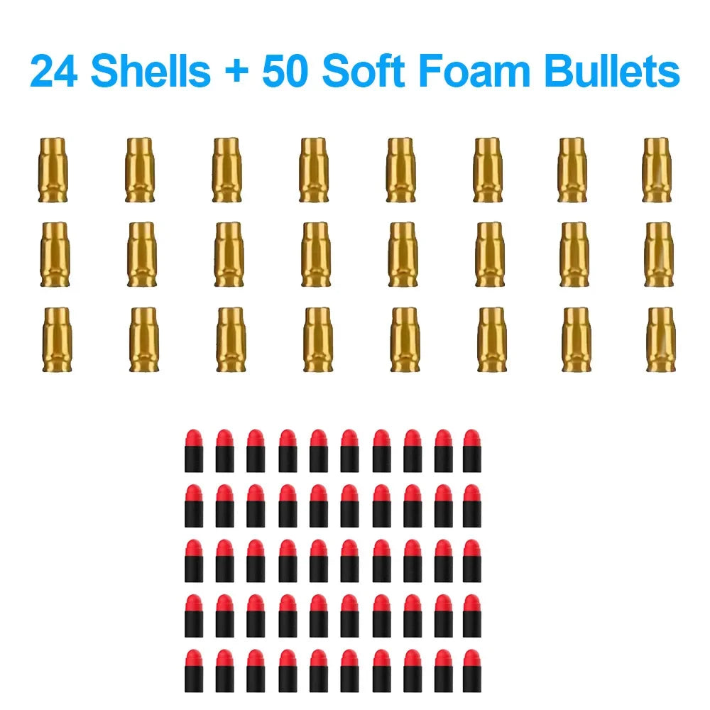 Soft EVA Foam Bullets for Toy Guns | Safe Shell Ejecting Ammo for Kids alternate view