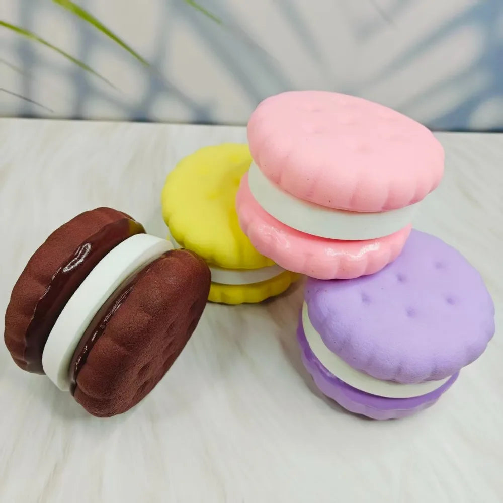 Squishy Simulated Cake Squeeze Toy | Soft Stress Relief Sensory Fidget for Anxiety additional angle