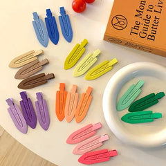 New 2/3/4pcs Korean Fashion Gold White Glitter Hair Pin Acetate Make Up Hair Clips Hea close-up view