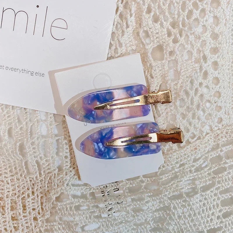 Set 4/2 Pcs No Bend Crease Seamless Hair Clips Fringe Hairpin Duckbill Clip Makeup Bangs Fixed Side Bangs Salon Styling Headwear