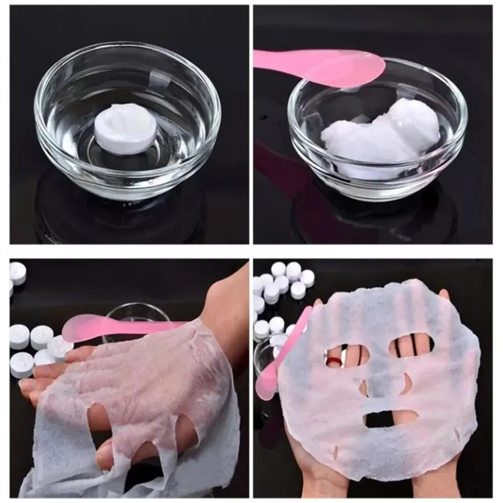 30/50 Pcs Disposable Compressed Mask Skin Care Portable Travel Non-woven Mask Face Sh lifestyle view