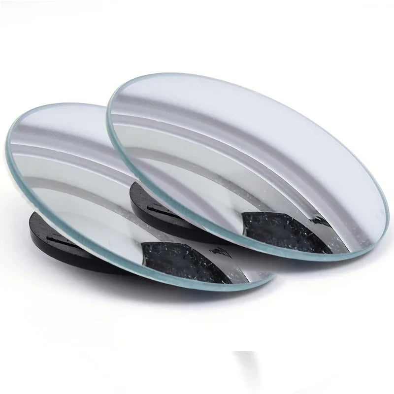 2Pcs Round Convex Blind Spot Mirror Wide-Angle Glass Rearview Mirror lifestyle view