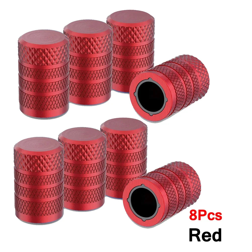 Aluminum Tire Valve Caps 4/8/12 Pcs Universal Stem Covers