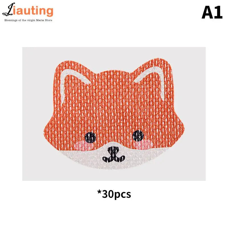 Children Cartoon Night Sleep Mouth Tape | Anti-Snoring Stickers for Nasal Breathing close-up view