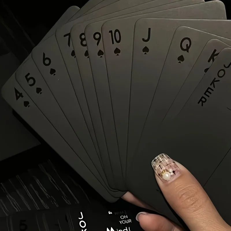 Glow-in-the-Dark Poker Card Set | Party Game for Halloween, Christmas & Family Game additional angle