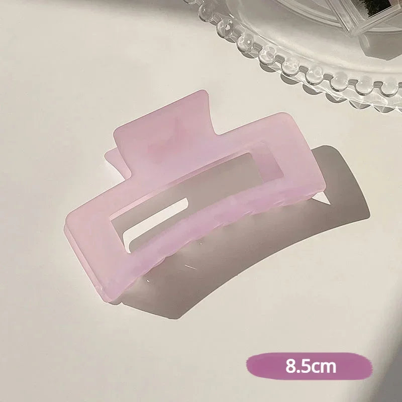Hair Claw Clip for Women Plastic Transparent Large Crab 2023 detail view
