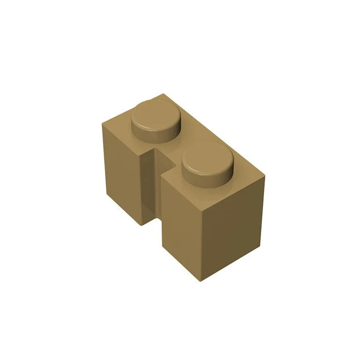 Gobricks GDS-798 Brick 1x2 with Groove | Compatible Building Block for DIY Sets lifestyle view
