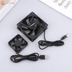 5V USB Cooling Fan for Router TV Box Computer | 50mm 80mm 90mm 120mm Black