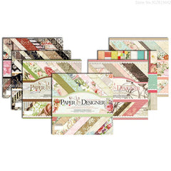 7 Inch Vintage Scrapbook Paper Set | 40 Sheets Retro Cardstock for DIY Crafts alternate view