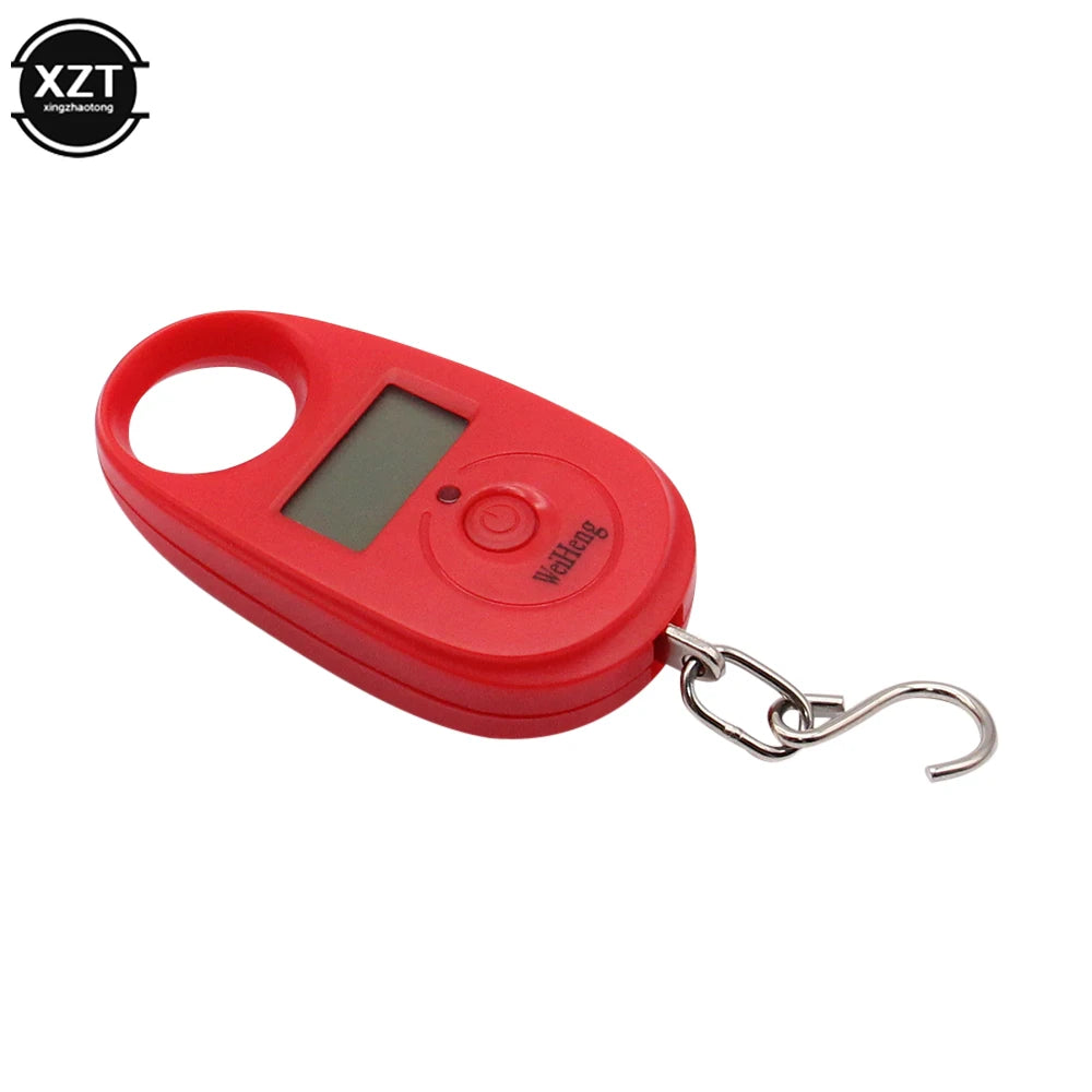 Mini Hanging Digital Scale 25kg | Portable Luggage and Fishing Scale close-up view