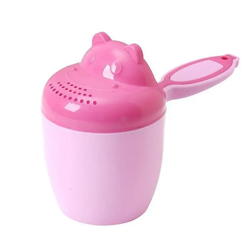 1PC Baby Cartoon Bear Bathing Cup Newborn Kid Shower Shampoo Cup Bailer Baby Kids Shower Water Spoon Bath Wash Cups