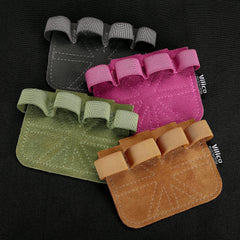 Powerlifting Gym Gloves | Breathable Weightlifting Gloves with Leather Palm Guard for alternate view