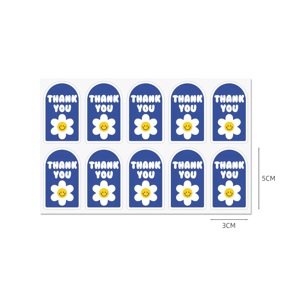 100pcs Thank You Sticker Seals | Small Business Gift Box Packaging Decor lifestyle view