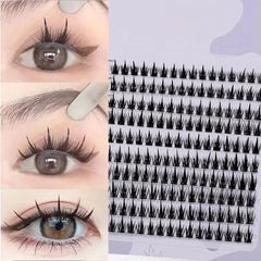 160 Rows Faux Mink Eyelashes Cluster 3D Natural Extension Individual Russia Strip Lashes for Eyelash