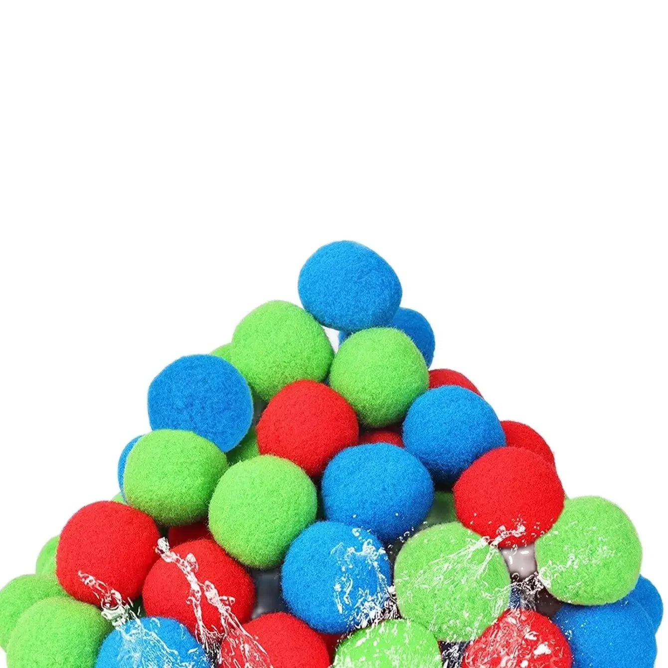 15PCS Reusable Sponge Water Balls Colorful Adult Kids Sponge Water Bomb Splash Balloo alternate view