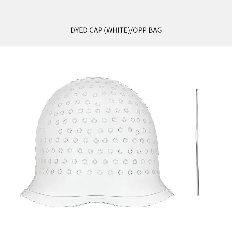 Silicone Cap for Scratches Hair Painting Hat for Scratches Silicone Meches Hair Coloring detail view