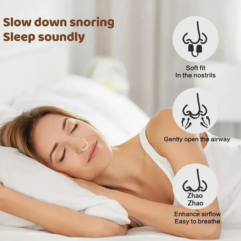 Nasal Dilator Strips for Snoring | Silicone Nose Clip Set detail view