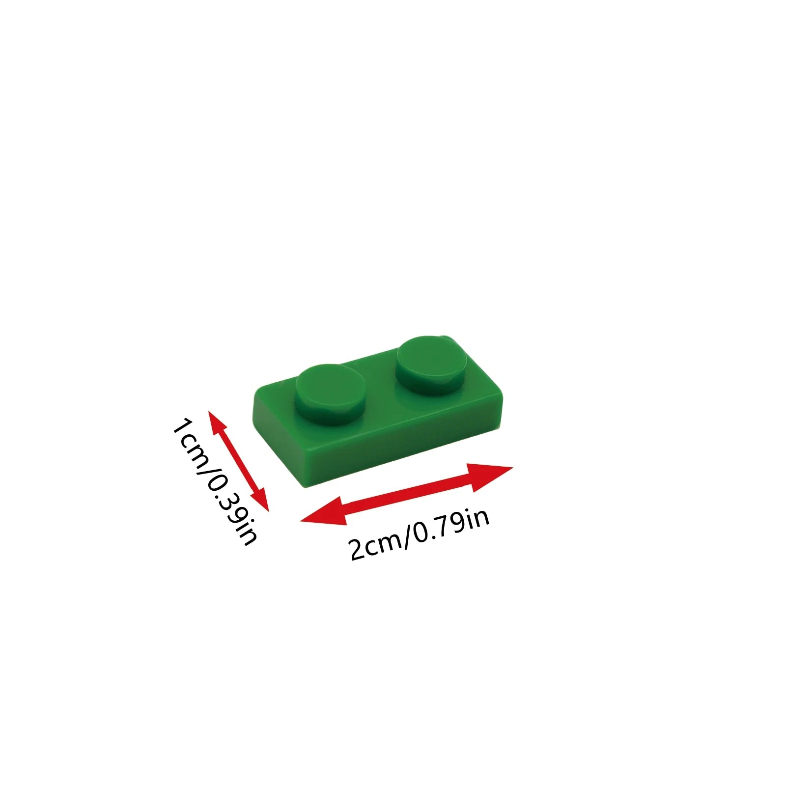 200PCS DIY Building Blocks Thin Figures Bricks 1x2 Dots | Educational Creative Toy additional angle