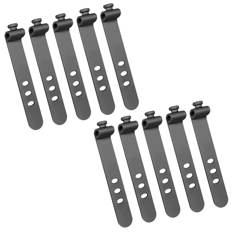 5/10pcs Cable Organizer Clip Strap Silicone Strap Line Storge Holder Cable Wire Wrap lifestyle view