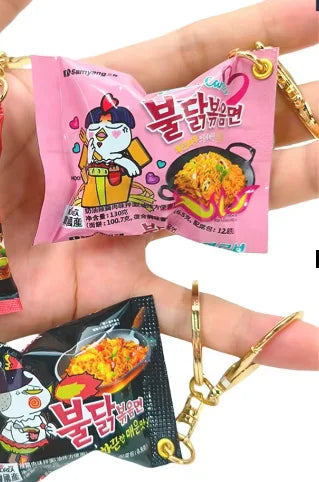 Simulation Instant Noodles Keychain On The Phone Mini Snacks Pendant Bag Pendant Car lifestyle view