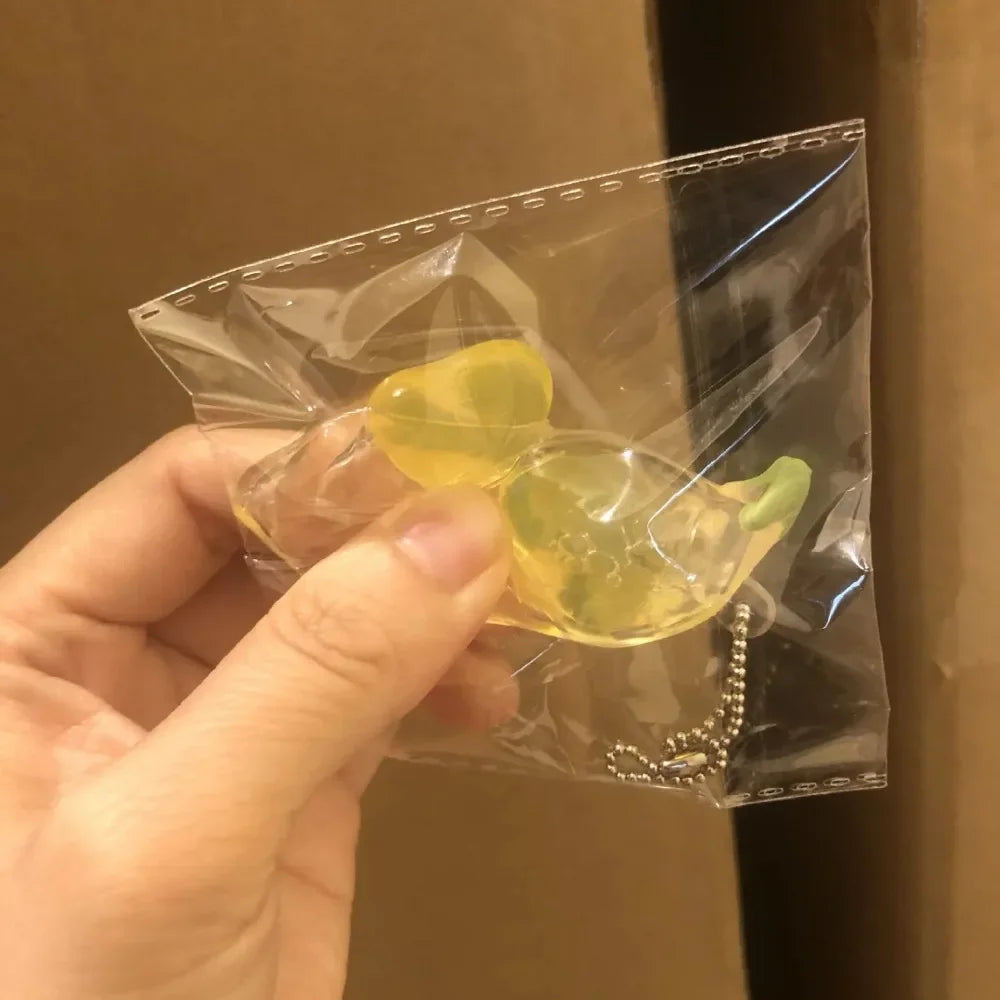 Squeeze Bean Fidget Toy | Cute Stress Relief Keychain alternate view