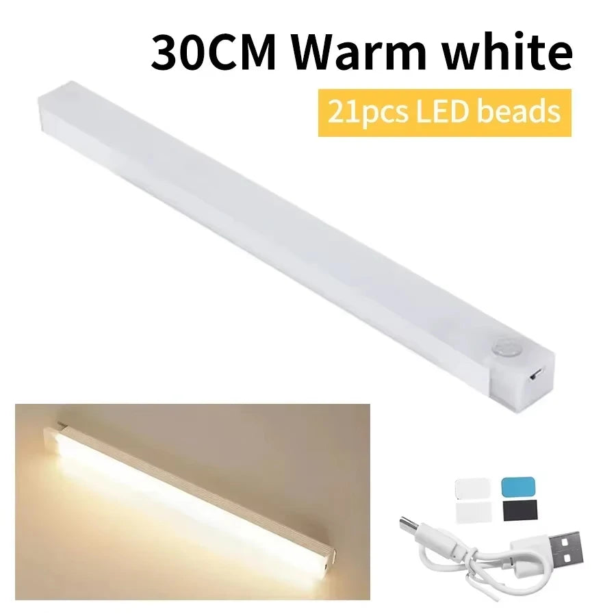 Wireless LED Motion Sensor Cabinet Light | USB Rechargeable Night Light close-up view