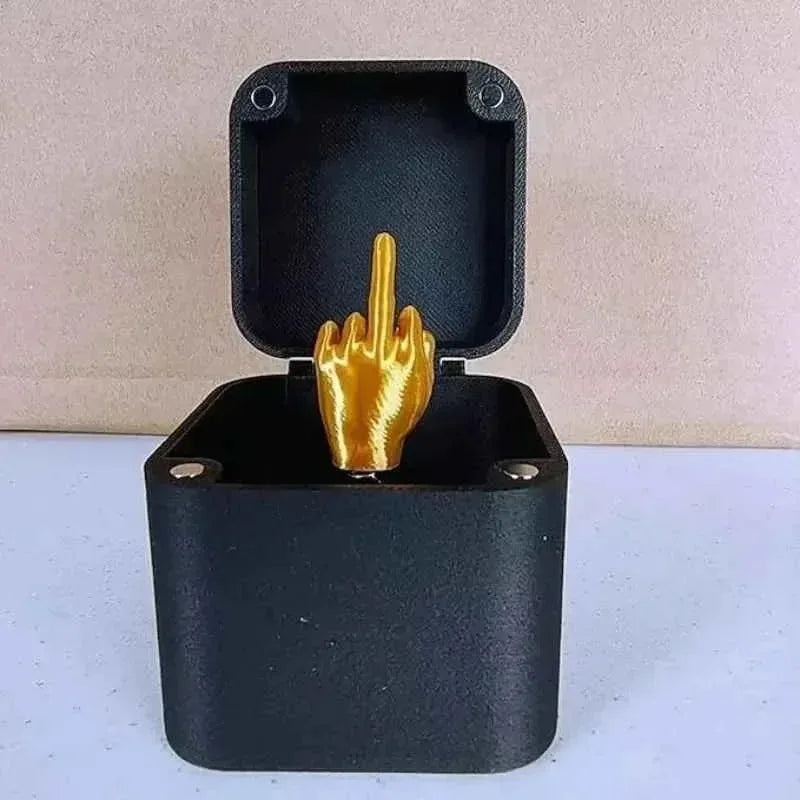The Pop-up Middle Finger Gift Box for Creative Desk Pranks | Novelty Home Decor