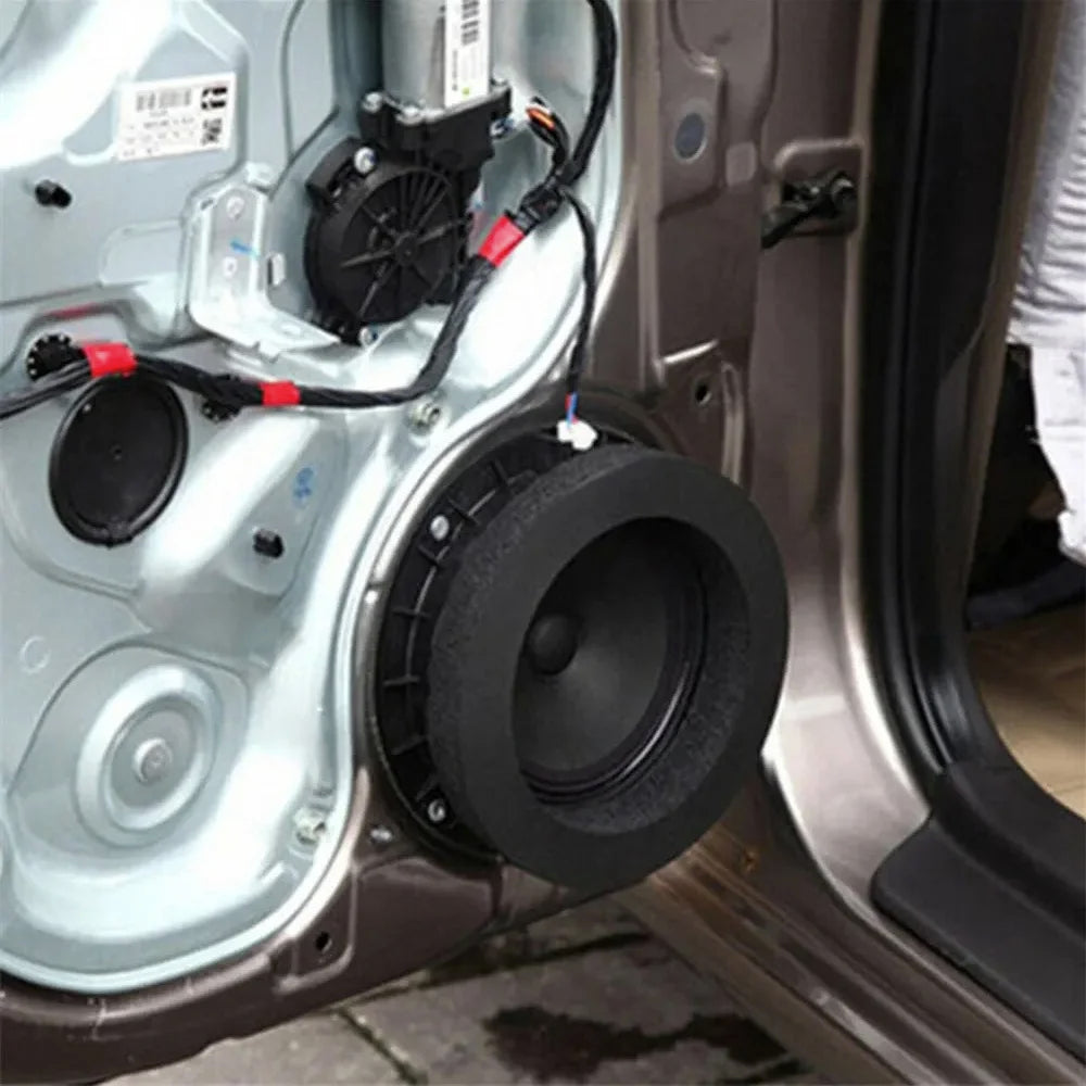4/5/6.5 Inch Car Speaker Sound Insulation Ring Cotton Bass Door Trim Soundproof Auto Interior Accessories Foam Universal