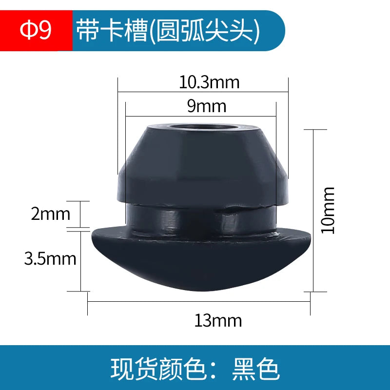 Solid Silicone Rubber Caps 2mm to 16mm T Type Plug Cover Snap-on Gasket Blanking End lifestyle view