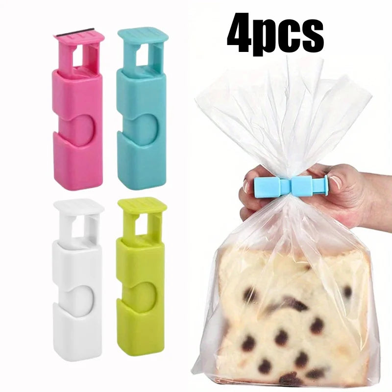 4/20pcs Food Sealing Clips Reusable Fresh Food Storage Tools Plastic Bag Sealer Clamp for Snack Bread Clip Home Kitchen Gadgets