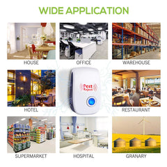 Ultrasonic Pest Repeller | Electronic Electromagnetic Mosquito and Rodent Control Devi close-up view