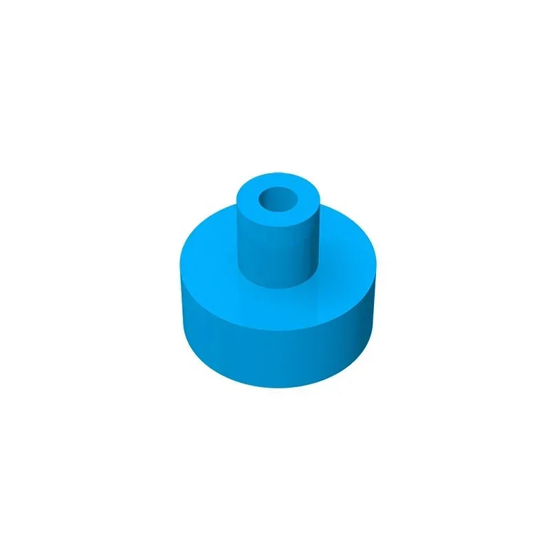 Gobricks Tile Round 1x1 with Bar and Pin Holder | Compatible Building Block lifestyle view