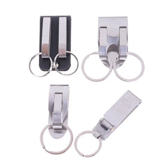 Stainless Steel Quick Release Keychain Belt Clip Key Snap Holder Ring Buckle