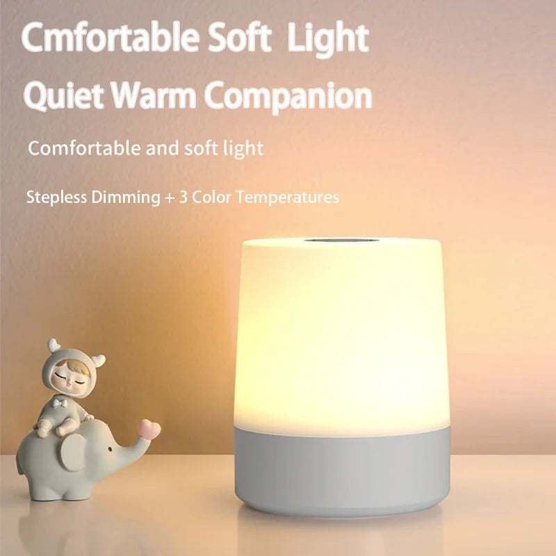 LED Touch Charging Night Light | USB Desk Lamp with Adjustable Brightness detail view