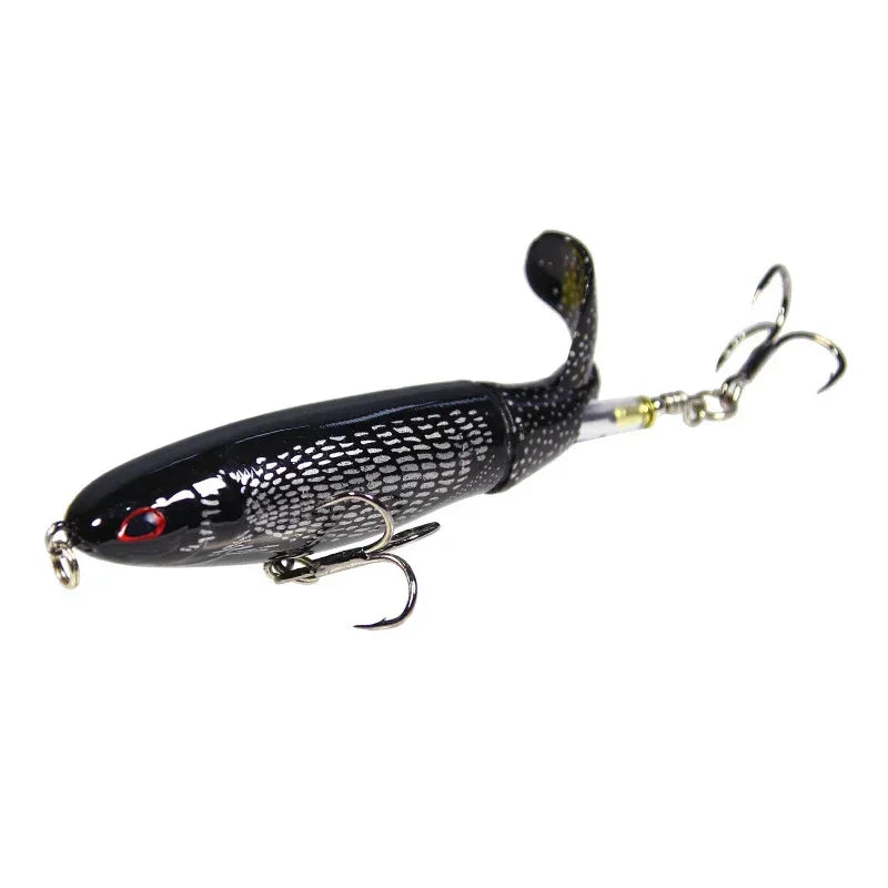 1 Pcs 10cm/14cm Topwater Fishing Lure Whopper Popper Artificial Bait Hard Plopper Soft R detail view