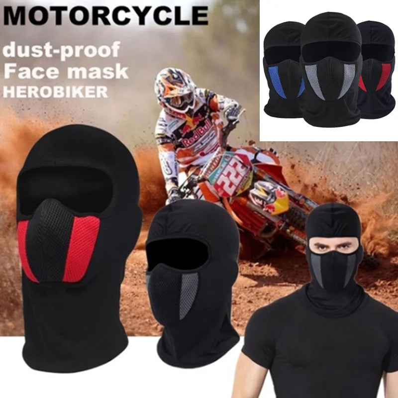 Full Face Motorcycle Balaclava Mask Hat | Windproof Dustproof Cycling Scarf lifestyle view