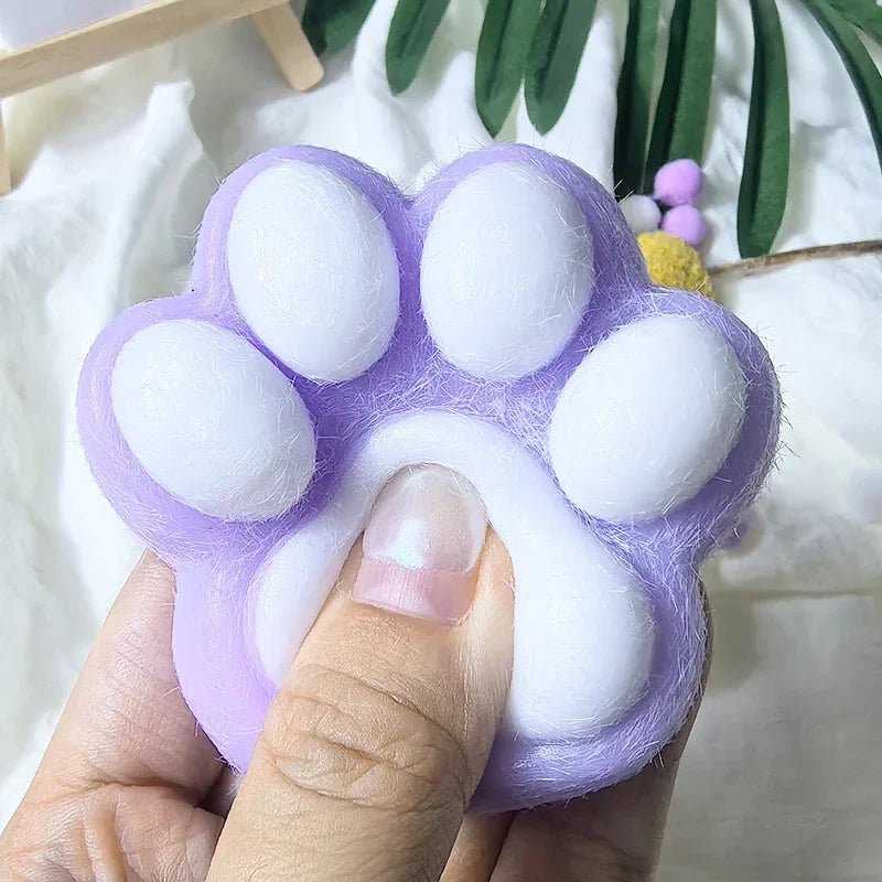 Squeeze Cat Paw Toys Cute Soft Abreact Relief Relax Toys Sticky Decompressing Pinching close-up view